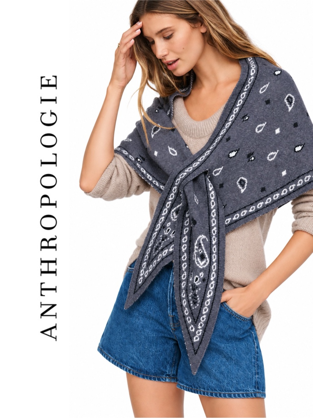 Anthropologie Bandana Scarf